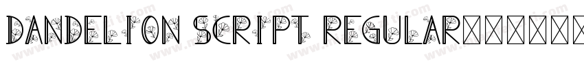 Dandelion Script Regular字体转换
